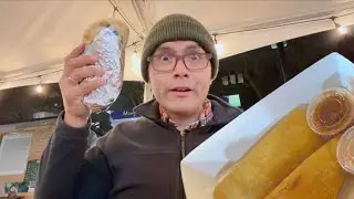 Lamb Gyro at Babylon and Sweet Empanadas at El Pilon Food Trucks in Portland Oregon