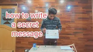 How to write a secret message //with lemon // its rashu ❤