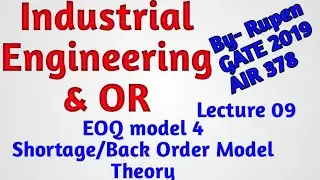 EOQ Model 4| Shortage/Stock out/ Back Order Model Theory and Formulae