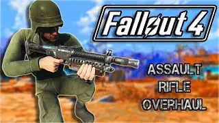 Fallout 4 New Weapon Mods PC - Assault Rifle Overhaul 3rd person #shorts