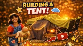 Build a Tent in Our Garden Challenge: The Ultimate Backyard Adventure! ⛺🌳🏡