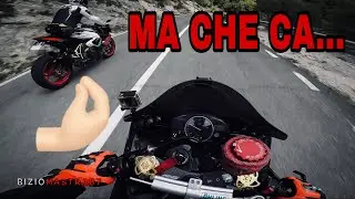 SORPASSO ESTREMO😱YAMAHA R6 VS APRILIA TUONO E BMW RR🚀{PURE SOUND}🎧💥