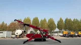 ZMT Red Spider Crane #spidercrane  #shortsvideo  #automobile #crane #machine #excavator