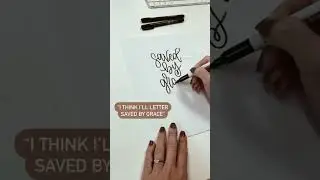 How to Hand Letter with the Faux Calligraphy Method! #lettering #fauxcalligraphy #moderncalligraphy