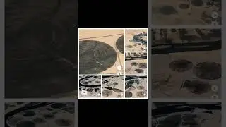 euphrates river crop circles seen on Google Earth