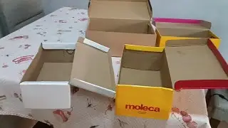 Como organizar sapatos com as caixas