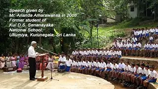 Speach by  Ananda  Amarawansa