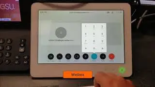 Starting a Webex or Zoom Meeting using the Cisco Telepresence Touch Panel
