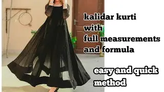 Georgeete long anarkali kurti full making