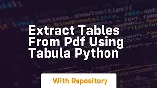 extract tables from pdf using tabula python