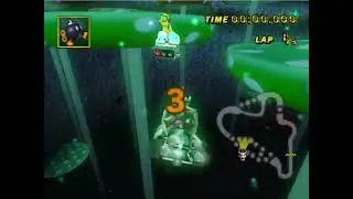 Dry Bowser Falling Off Mushroom Gorge Again