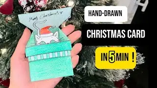 Create a Hand-Drawn Christmas Postcard | Cozy 5-Minute Drawing Tutorial