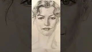 How to draw a portrait of a young woman, Anne Hathaway pencil portrait art of drawing #art #painting