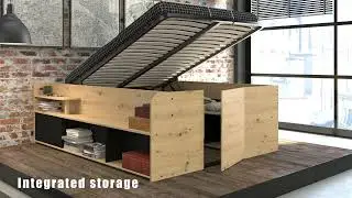 Parisot Travel Ottoman Storage Bed 1540LICO