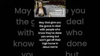 MAY YOU HAVE THE GRACE TO HANDLE PEOPLE WHO CAN'T GET OFF THEIR HIGH HORSE