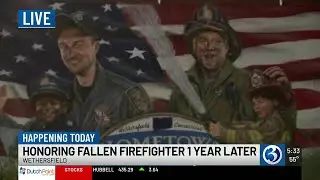 Volunteer firefighter&rsquo;s line-of-duty death marks one year
