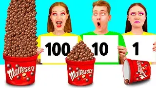 100 Слоев Еды Челлендж | Забавные Лайфхаки с Едой от DuKoDu Challenge