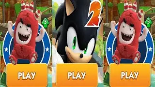 Oddbods Turbo Run Vs Sonic Dash 2 Sonic Boom Vs Oddbods Turbo Run  - Gameplay Game
