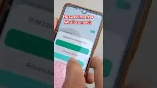 Huawei inverter Wi-Fi connect #shorts