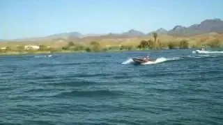 Mike P. drives the K boat