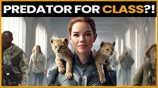The Human Was Told to Bring a Predator for Class — She Walked In Carrying Two Cubs on Her Shoulders