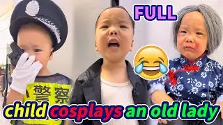 Kid cosplays being bullied by bad guys #cutebaby #funny #vlog #parenting