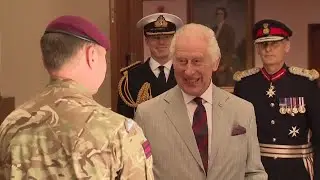 King Charles Jokes About 'escaping The Cage' And Granting Kids A Day Off School At Army Base!