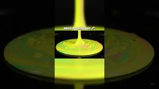 Crystal Color Waves 🌈 Resin Pouring Art #shorts #ASMR #Satisfying