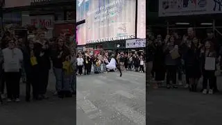 Times square show - best breakdance in New York #shorts #nyc #bboy