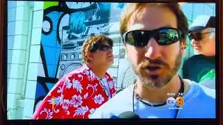 Venice CA protest against Snapchat KCAL9 3/2/17