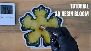 Simple Technique Ocean Blue Lace 3D RESIN BLOOM Tutorial