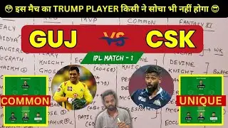 GT vs CSK Team Prediction, Today IPL Match Fantasy Team, GUJ vs CHE Dream 11 Team, IPL, #dream11