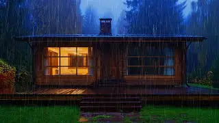 Goodbye Insomnia & Deep Sleep in 3 Minutes with Heavy Rainstorms & Thunder Sounds. Rain for Sleeping