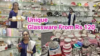 Low Cost Glassware Collections || Unique Glasswares for Kitchen || Crystal Butter Dish