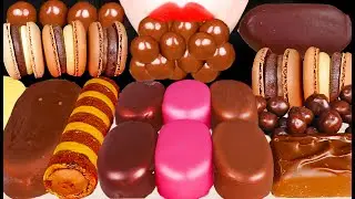 ASMR CHOCOLATE DESSERTS ICE CREAM 초코 아이스크림 디저트 먹방 MUKBANG