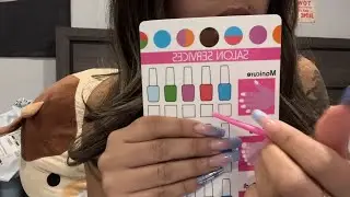 ASMR// doing your nails with toy tools