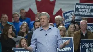 Harper describes Liberal campaign as 'turning back the clock'
