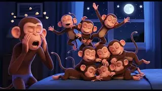 Five Little Monkeys Jumping on the Bed | Fun Kids Song & Surprise Ending!”🐒