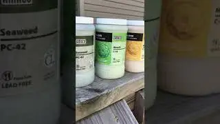 AMACO GLAZES - Combo C-43 Wasabi, PC-42 Seaweed and C-60 Marigold - Beginner Pottery
