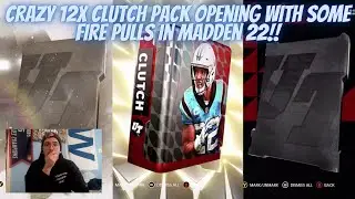 CRAZY 12X CLUTCH PACK OPENING WITH SOME FIRE PULLS IN MADDEN 22!! THESE PACKS WERE NICE TODAY!!