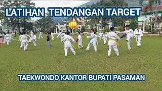 TENDANGAN TARGET 👊 LATIHAN TAEKWONDO KANTOR BUPATI PASAMAN