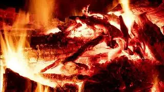 Dry Wood Burning Noise - Pleasant Relaxing Crackling Sound - Stress Relief - 10 hours