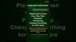 🧐👉 Mastercard's Crypto Play: Why Their Chainlink Partnership Changes ... #QixNewsCrypto