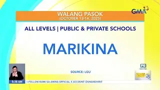 Walang pasok as of 5:36 AM (October 13, 2025) | Unang Hirit