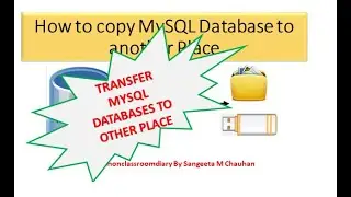 HOW TO COPY MYSQL DATABASE TO ANOTHER PLACE(FOLDER,COMPUTER,PENDRIVE),IMPORT & EXPORT MYSQL DATABASE