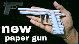 how to make paper gun || paper gun|| origami paper gun