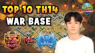 Top 10 TH14 Clash World Pre Qualifier Bases | A.S Monster vs N.Y Amazing & MCES vs A.S Monster Bases