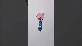 Neck Tie 👔 Easy Drawing For Kids #neck #necktie #kidstvforfun #shorts #trending #viralshorts