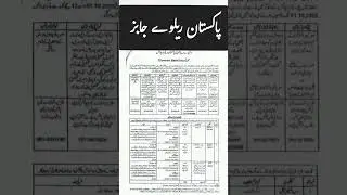 Pakistan railways jobs 2025