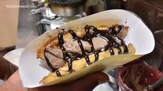 Chocolate Ice Cream Waffle | Chocolate Overload Dark Waffle | @ The Belgian Waffle Co
